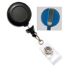 010661 HID Black Badge Reel with Clear Vinyl Strap & Belt Clip - Pack of 100-DISCONTINUED