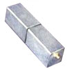Show product details for 1550Z Pach & Co Square Barrel Hinge with 4"X1"X1/2" Pin (Zinc Plated) 2pk
