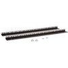 Show product details for 3150-3-001-15 Kendall Howard 15U Linier Wall Mount Vertical Rail Kit Cage Nut - Black Powder Coat Finish - .912"W x 26.25"H x 2"D