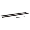 Show product details for 3160-3-001-27 Kendall Howard 27U Linier Server Cabinet Vertical Rail Kit Cage Nut - Black Powder Coat Finish - .912"W x 47.25"H x 2"D