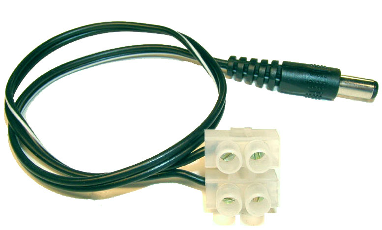 DC-CAM-PLUG-100 DC Plug (2.1*5.5mm) Cable with Screw Terminal - 100 Pack-DISCONTINUED