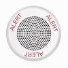 Show product details for ELFHNWC-AL Cooper Wheelock Eaton Eluxa Low Frequency Sounder, Ceiling, White, Red, ALERT, 24V Indoor