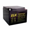 Show product details for ELK-12260 ELK Rechargeable Sealed Lead Acid Battery 12 Volts/26Ah - B1-M5 Bolt and Nut