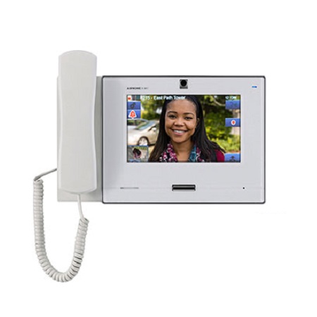 IX-MV7-HW-JP Aiphone IP Video Master Station SIP with 7" Touchscreen, Privacy Handset - White - TAA Compliant