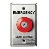 KR-1-1-L2 Alarm Controls Latching Operator Key Reset 1 N/O Pair 1 N/C Pair 12VDC Illumination Emergency Panic Station - 302 Stainless Steel Plate