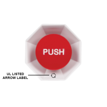 [DISCONTINUED] L16210 STI UL Listing Turn-to-Reset Arrow Label
