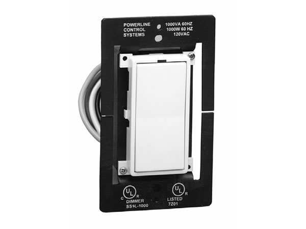 [DISCONTINUED] WS1D-6-A PulseWorx - Wall Switch/Dimmer-600W/5A, Use with Incandescent, Fluorescent, Inductive and Magnetic LV Loads - Almond