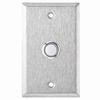 [DISCONTINUED] RP-100 Alarm Controls Single Gang Stainless Steel Wall Plate with N/O White Flush Push Button