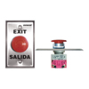 [DISCONTINUED] SD-7201RC-PE1 Seco-Larm Red Button SPDT Single-Gang Request-To-Exit Plate