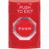 Show product details for SS2002PX-EN STI Red No Cover Key-to-Reset (Illuminated) Stopper Station with PUSH TO EXIT Label English