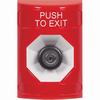 Show product details for SS2003PX-EN STI Red No Cover Key-to-Activate Stopper Station with PUSH TO EXIT Label English