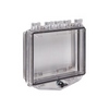 STI-7511F STI Polycarbonate Enclosure with Enclosed Backbox and Exterior Thumb Lock - Clear
