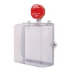 Show product details for STI-7533 STI Polycarbonate Cabinet with Siren Alarm Thumb Lock - Clear