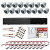 Show product details for TDPL168-2ME16 Nuvico Xcel Series 16 Channel HD-TVI DVR Kit 480FPS @ 1080p - 8TB w/ 16 x 1080p 2.8mm Outdoor IR Eyeball HD-TVI Security Cameras