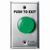Show product details for TS-14NOSCREEN Alarm Controls Pneumatic Time Delay 1 N/O & 1 N/C Contact 1-1/2" Diameter Green Push Button "PUSH TO EXIT" Single Gang Stainless Steel Plate