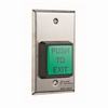 TS-2SP Alarm Controls U.L. 2 SQ Green Illuminated Pushbutton with Presione Para Salir Lettering - SPANISH