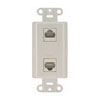 WPI-DD OpenHouse Dual Data TAP Wall Plate (Ivory)