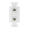 WPW-DD OpenHouse Dual Data TAP Wall Plate (White)