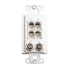 WPW-PC OpenHouse Telephone/Coax TAP Wall Plate (White)