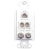 WPW-PDC OpenHouse Data/Telephone/Coax TAP Wall Plate (White)